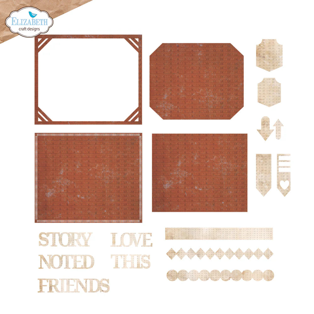Elizabeth Craft Designs Pocket Page Inserts 3 Metal Die Set